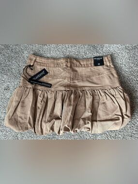 Blank NYC Tan Bubble Mini Skirt